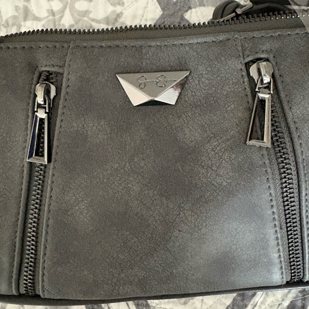 Jessica Simpson Black Crossbody Bag with Supple Faux Leather Adjustable Strap - Picture 9 of 10
